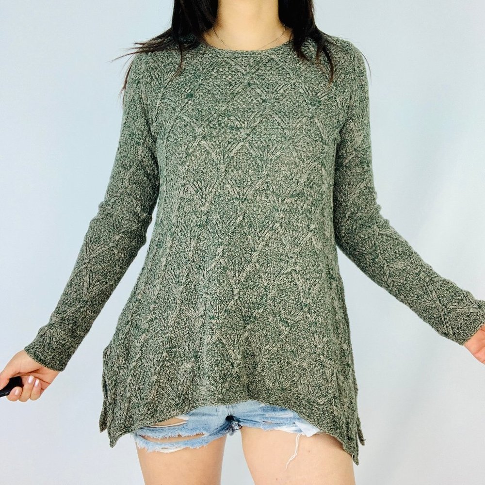 Eight Eight Eight Green Crew Neck Sweater